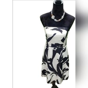ANN taylor silk strapless dress
